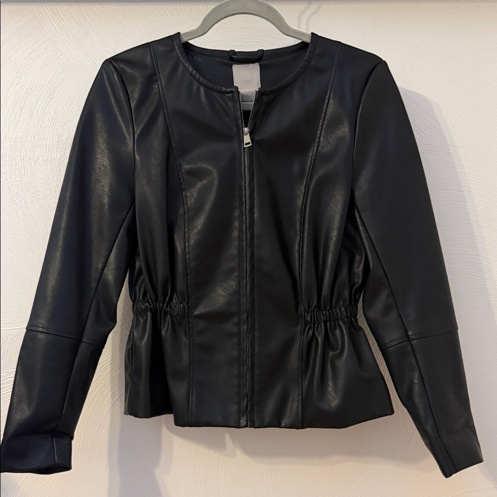 Black Faux Leather Jacket